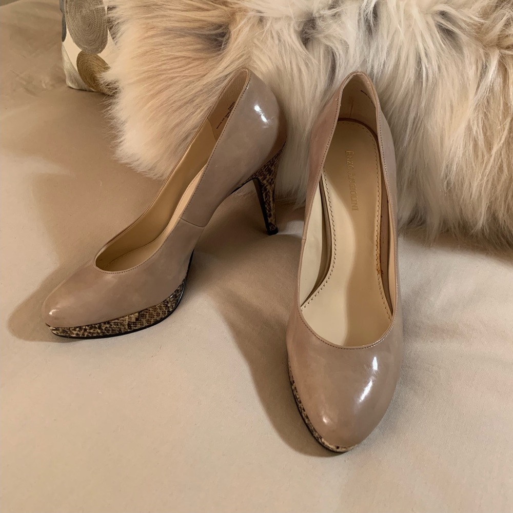 BNWT Enzo Angiolini Taupe/beige pumps size 8 - Picture 5 of 13
